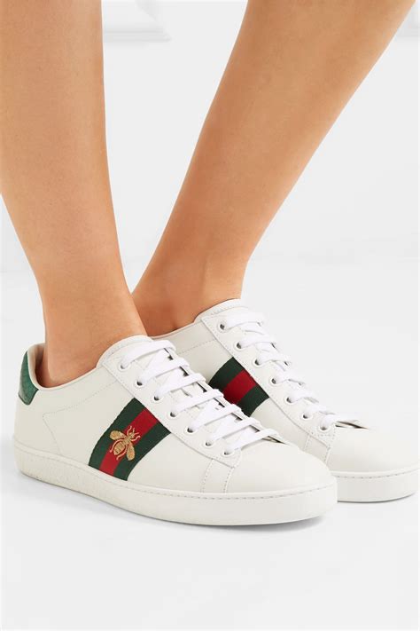 gucci ace sneakers black bee|Gucci bee ace sneakers women.